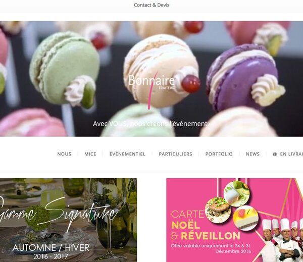 site bonnaire traiteur