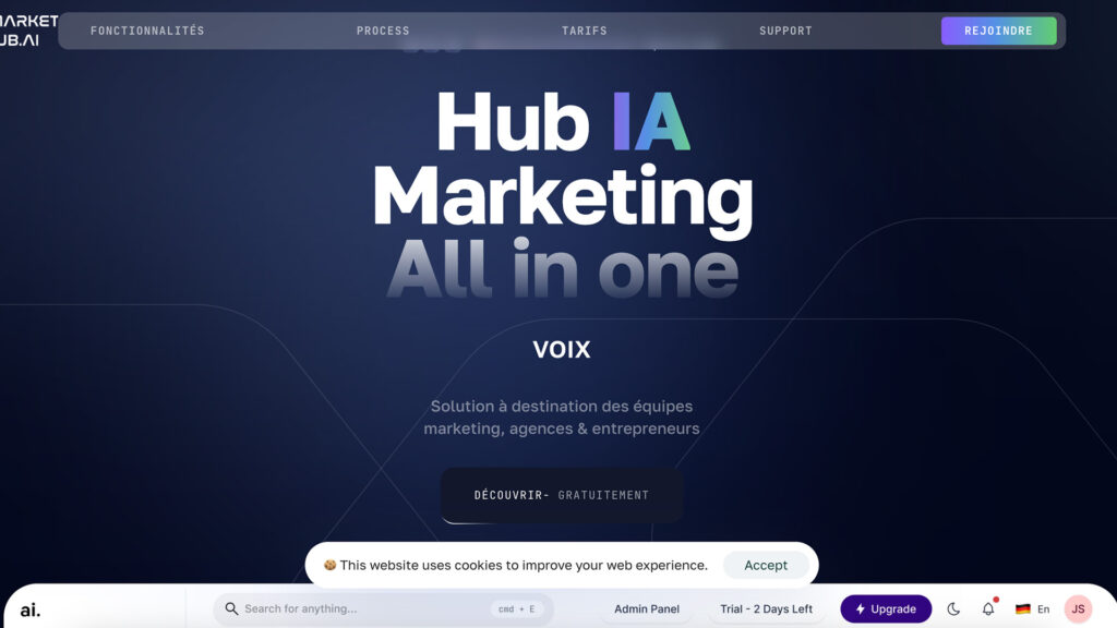site web market hub