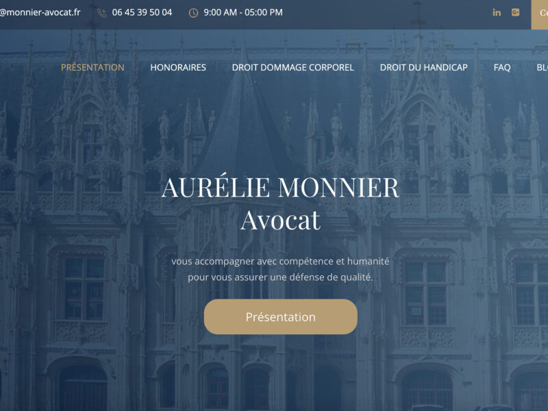 site monnier avocat
