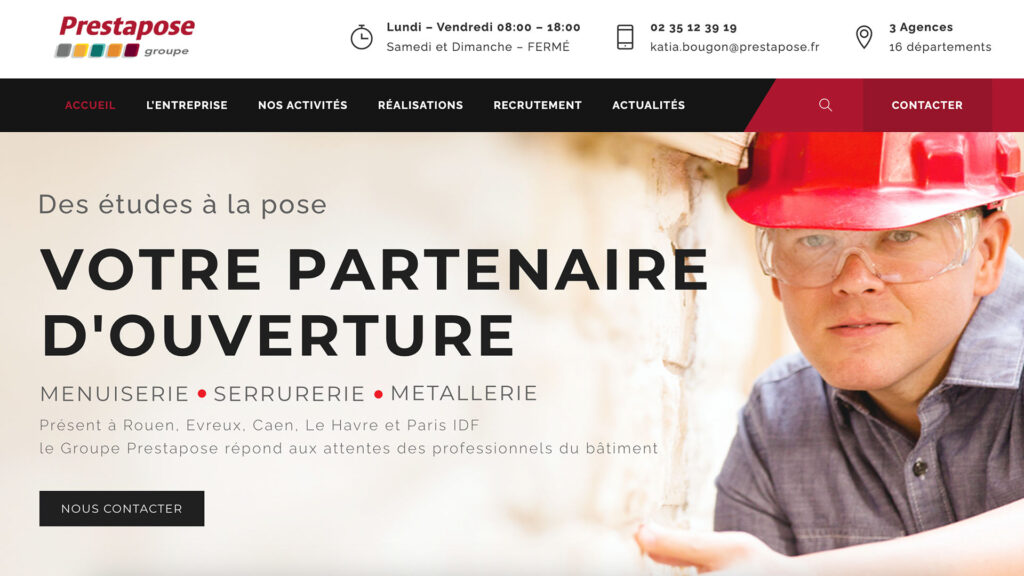 site web prestapose par l'agence web DOPAMINE 360