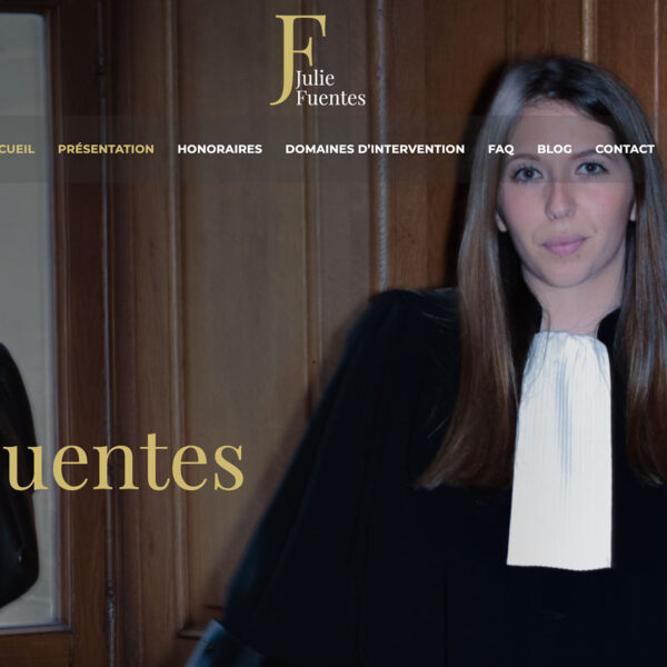 création site web maître julie fuentes